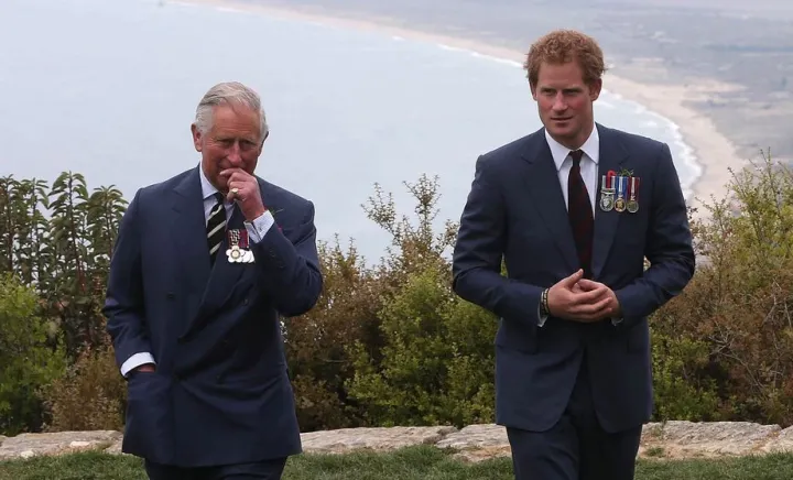 Prințul Harry și Regele Charles 