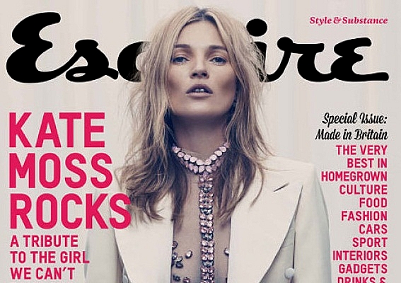 Dupa 17 ani, revine! Cum a pozat Kate Moss pentru revista de barbati Esquire - FOTO
