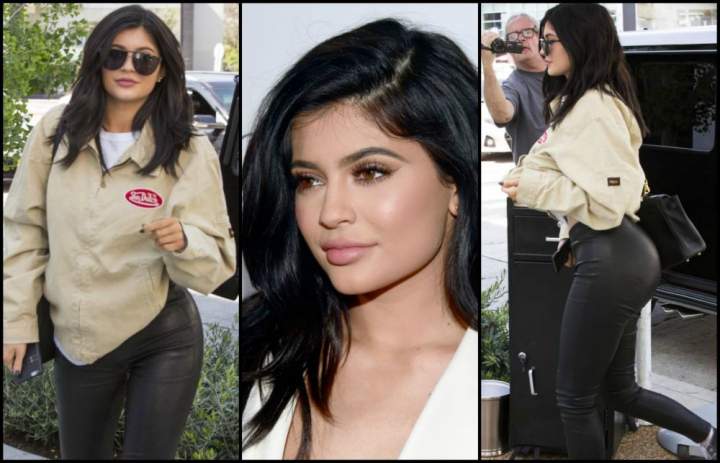 Nu pare o tinuta Kardashian-Jenner pana nu ii vezi posteriorul. Cum arata Kylie in cei mai mulati pantaloni de piele
