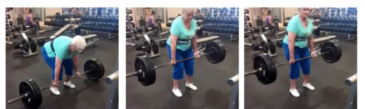 Batranica asta de 78 de ani face exercitii la sala cu peste 100 de kilograme! Urmareste cat este de incredibila - VIDEO Batranica asta de 78 de ani face exercitii la sala cu peste 100 de kilograme! Urmareste cat este de incredibila - VIDEO