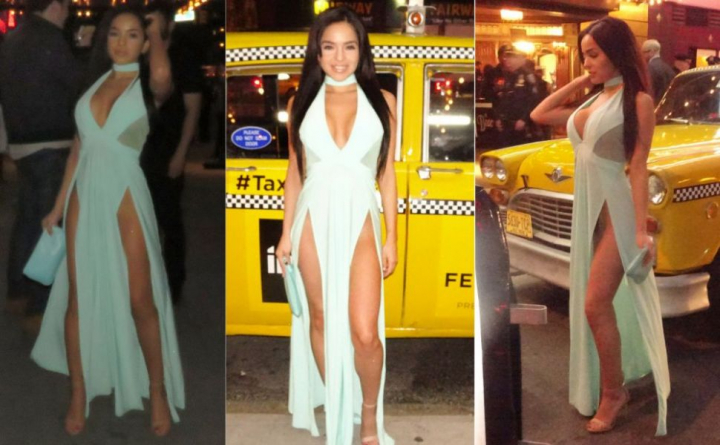 A purtat cel mai "periculos" model de rochie. Vedeta mexicana care a indraznit sa se afiseze asa in public - FOTO