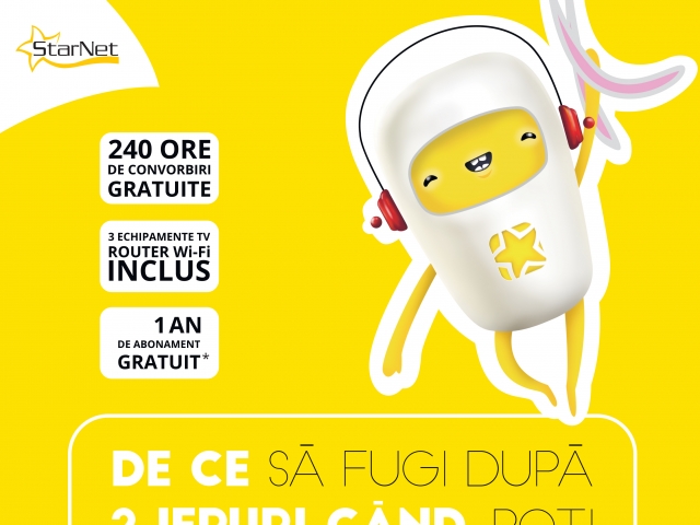 StarNet lanseaza campania de primavara: "De ce sa alergi dupa doi iepuri cand poti prinde trei?!"