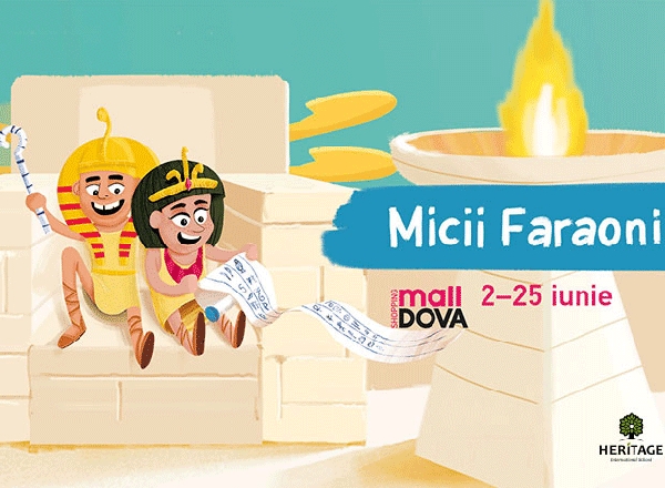 Expozitia interactiva " Micii Faraoni", la Shopping MallDova - VIDEO