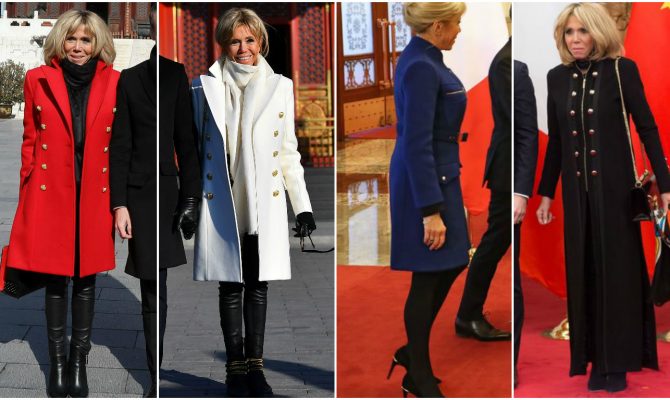 Brigitte Macron, vizita oficiala in Beijing. Iata 4 paltoane stylish, purtate de Prima Doamna a Frantei - FOTO