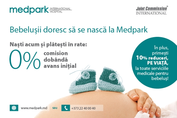 Bebelusii doresc sa se nasca la Medpark. Oferta exclusiva pentru viitoarele mamici