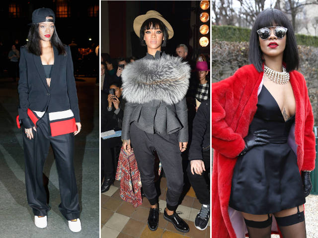 Rihanna, o prezenta extravaganta la Paris Fashion Week. Vezi ce tinute a purtat - FOTO