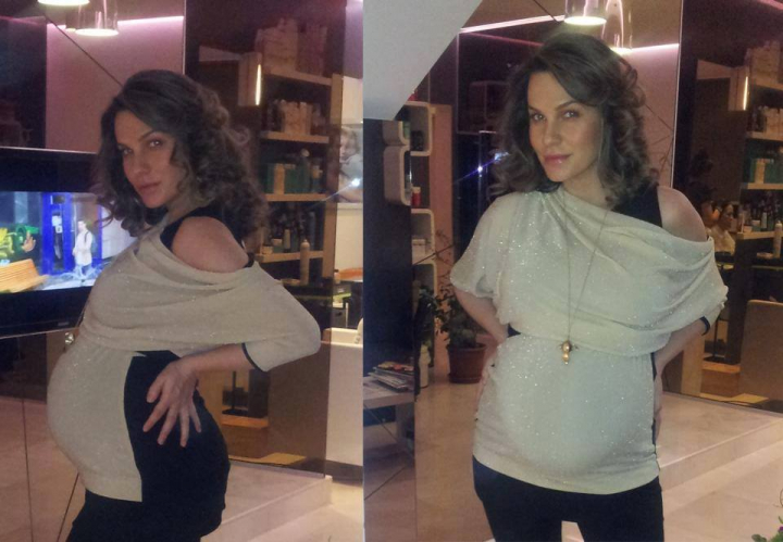 Anna Lesko, inainte de nastere. Ce bluza transparenta si-a pus - FOTO