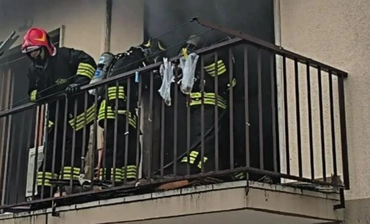 Incendiu în Italia