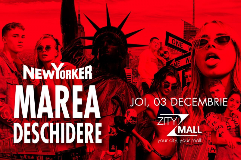Brandul international NEW YORKER vine in Moldova! Vino la Zity Mall, pe 3 decembrie la marea deschidere!