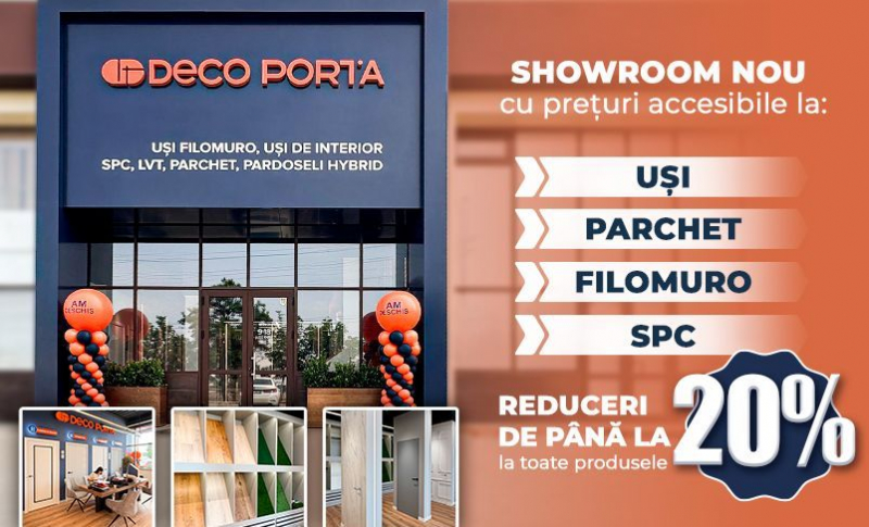 Deco Porta - showroom nou cu prețuri accesibile la: uși, parchet, laminat, SPC! Totul într-un singur loc - FOTO