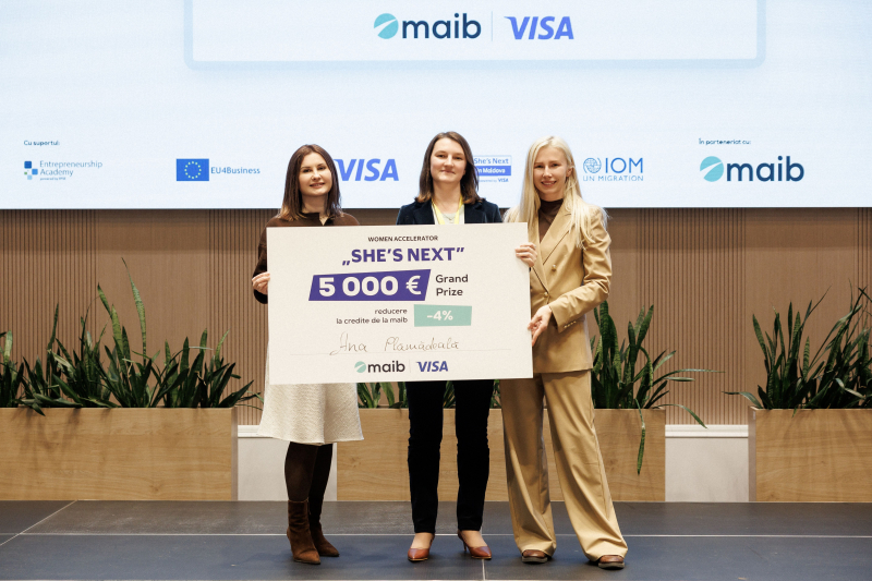 Visa și maib lansează a treia ediție She’s Next în Moldova, extinzând oportunitățile pentru femeile antreprenoare