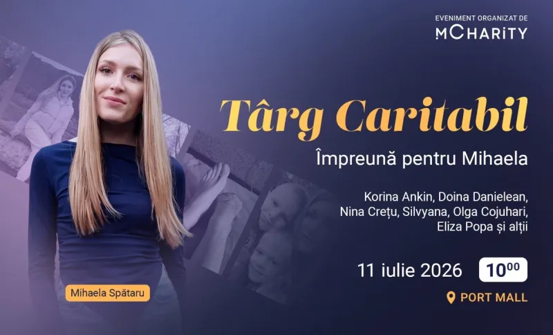 Vedete de la noi își vând garderobele în scop caritabil. Vino pe 11 iulie la Port Mall pentru Mihaela, mămica care are nevoie de noi ca să poată merge din nou fără durere