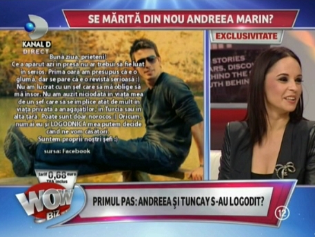 Andreea Marin s-a logoditul cu iubitul ei turc! Cum a fost data de gol vedeta - VIDEO