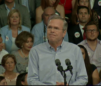 Jeb Bush, fiul unui fost presedinte american si fratele altuia, si-a anuntat candidatura la Casa Alba