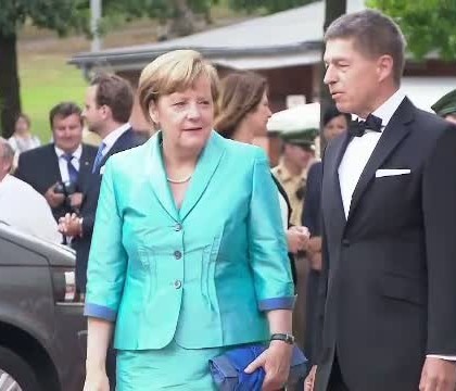 Angela Merkel, intr-o tinuta impecabila la festivalul de opera de la Bayreuth, dedicat exclusiv lui Richard Wagner
