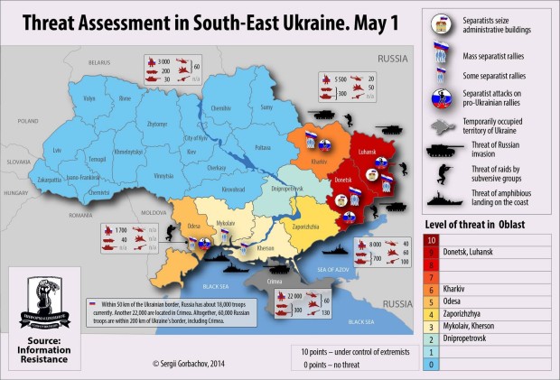 Criza din Ucraina. Presedintele a reintrodus stagiul militar obligatoriu. Un diplomat rus a fost arestat la Kiev