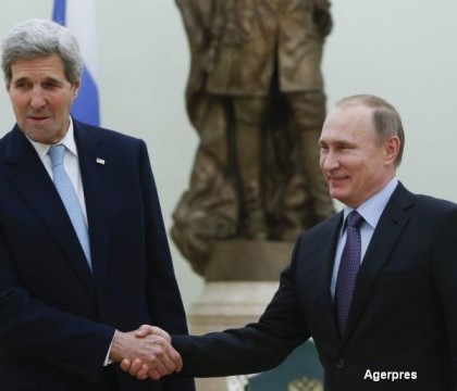 Intalnire la Kremlin intre Vladimir Putin si John Kerry. Declaratiile facute de cei doi lideri