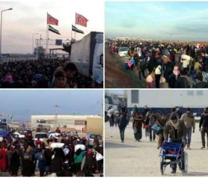 Ofensiva lui Bashar al-Assad asupra orasului Alep a creat un nou val de refugiati. 40.000 de sirieni au fugit spre Turcia - FOTO