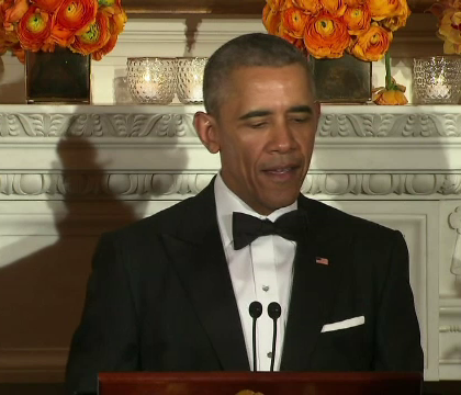 Mesajul codat transmis de Barack Obama la ultima cina cu guvernatorii: "Am vrut sa vad cum reactioneaza Michelle"
