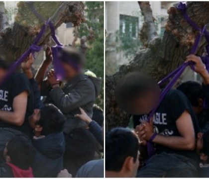 Momente dramatice in centrul Atenei. Disperati ca au ramas blocati in Grecia, doi migranti au incercat sa se sinucida - FOTO