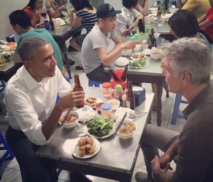 Barack Obama a luat cina la un restaurant modest din Vietnam. "Costul total: 6 dolari"