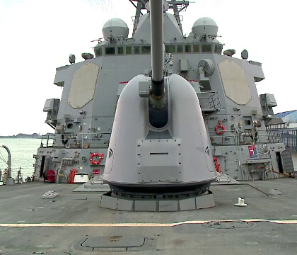 Distrugatorul american USS Porter, la Constanta, pentru un antrenament cu navele romanesti de razboi. Ce arme are la bord