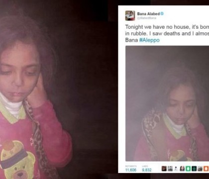 Fetita care a devenit simbolul razboiului din Siria. Imaginea sfasietoare in care apare dupa ce i-a fost bombardata casa
