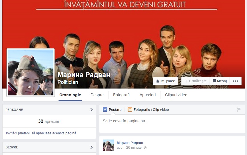 Socialistii, despre profilul de Facebook al Marinei Radvan: "Nu ne vor binele"