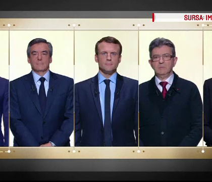 Schimburi aprinse de replici la prima dezbatere din campania prezidentiala in Franta. Macron, dat castigator de sondaje