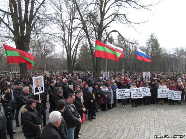 Proteste la Tiraspol! Oamenii sunt nemultumiti de cresterea preturilor - VIDEO
