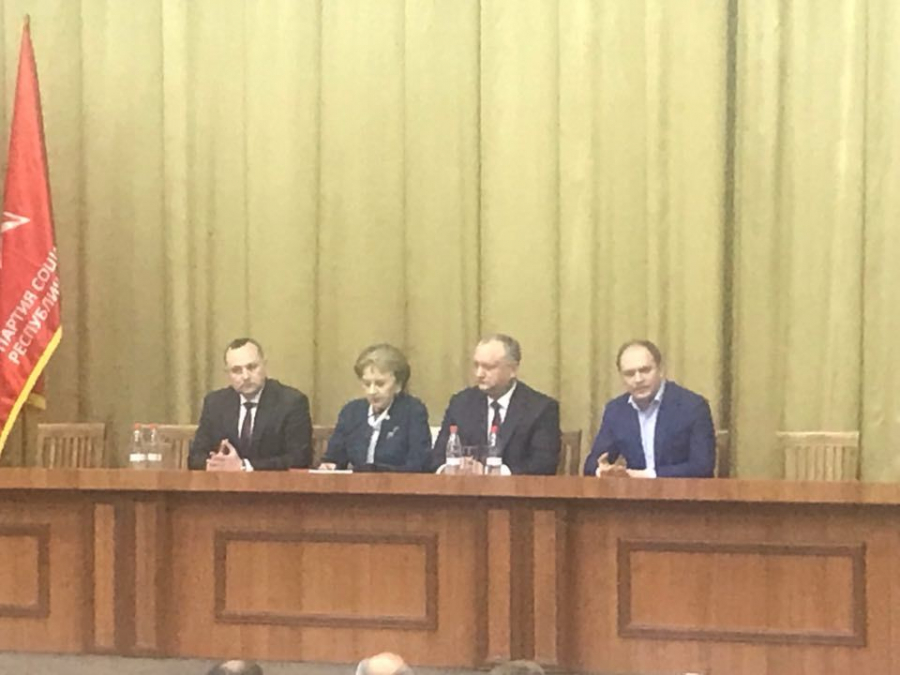 Igor Dodon, prezent la Consiliul Republican al PSRM. Urmeaza sa decida: majoritate parlamentara sau alegeri anticipate - GALERIE FOTO