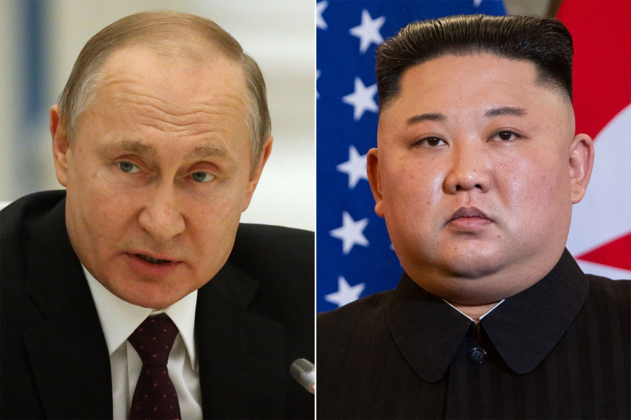 Gestul facut de Vladimir Putin la intalnirea istorica cu Kim Jong-un - GALERIE FOTO