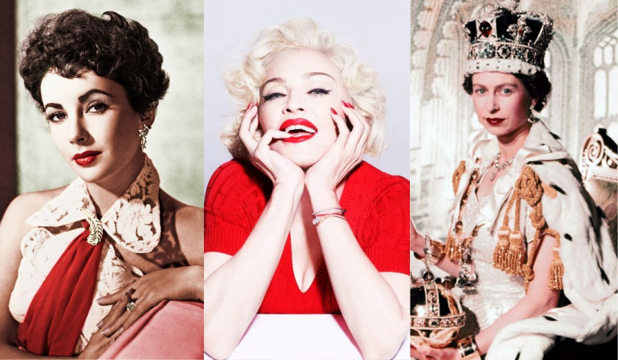 Istoria rujului rosu! Cum il purtau Elizabeth Taylor, Madonna si Regina Elisabeta a II-a

