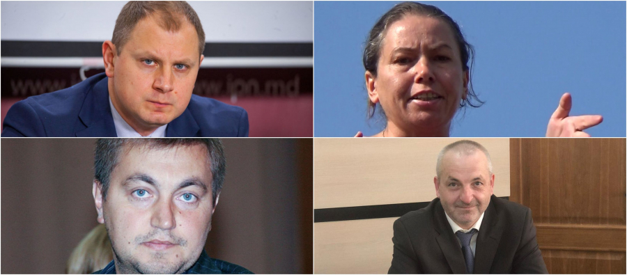 Stefan Gligor de la Partidul Schimbarii, Svetlana Chesari de la Partidul Noua Optiune Istorica, Veaceslav Platon - reprezentantul unicului candidat independent si Igor Cujba de la POM - la dezbaterile electorale “Te votezi la PRO TV"