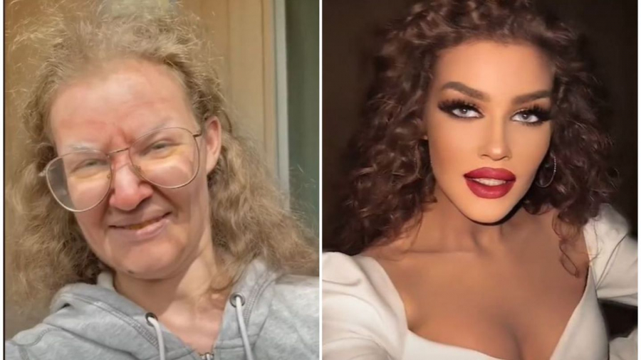 O femeie a devenit virala pe TikTok, dupa ce le-a aratat internautilor cum o schimba machiajul - VIDEO