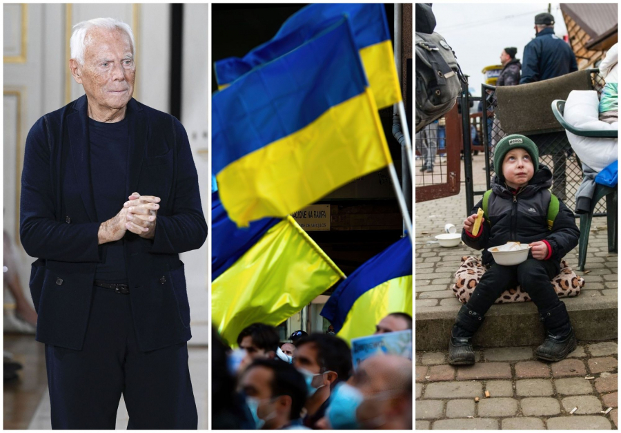 Giorgio Armani si-a prezentat noua colectie in liniste, ca semn de respect pentru Ucraina: „Ceva tulburator se petrece in jurul nostru” - VIDEO