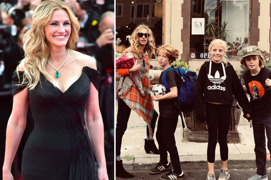 Julia Roberts este mandra de faptul ca a lasat cariera in plan secund pentru a-si creste copiii: „Ma consider casnica”