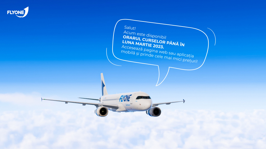 FLYONE lanseaza orarul pentru sezonul rece!
