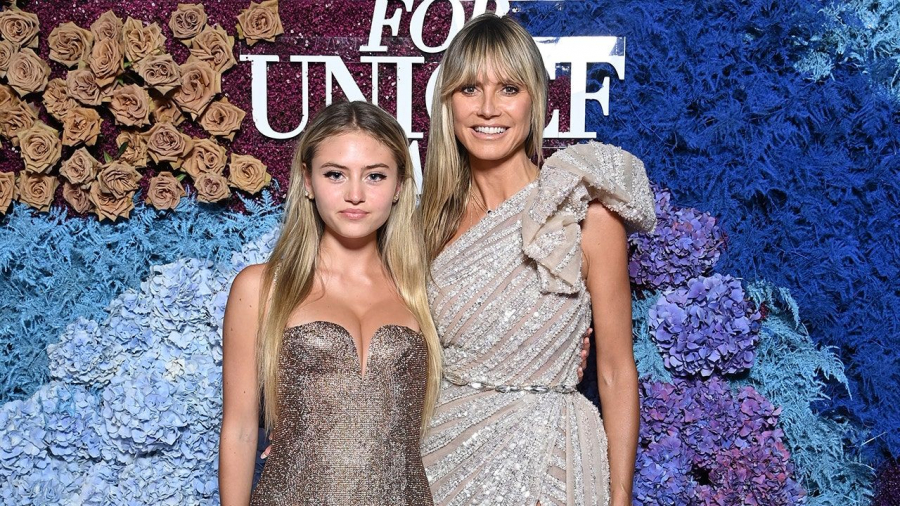 Heidi Klum - sedinta foto senzuala pentru un brand de lenjerie intima. Modelul a pozat alaturi de fiica sa - FOTO