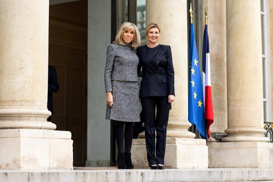 Olena Zelenska i-a intors vizita lui Brigitte Macron la Paris. Ce au facut Primele Doamne