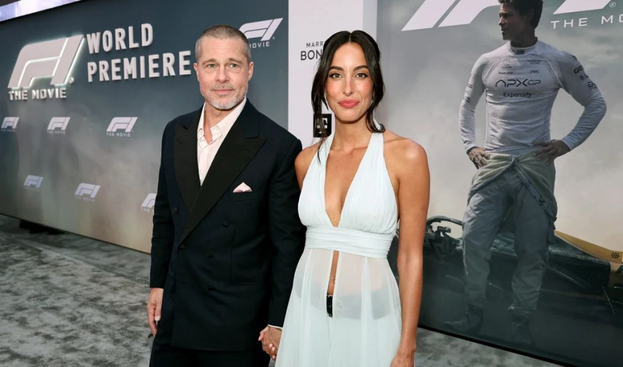 Ines de Ramon a înflorit lângă Brad Pitt! Ce cuplu superb au afișat la premiera F1 de la New York - FOTO