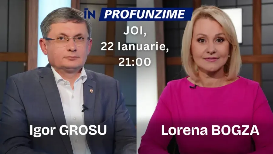Președintele parlamentului, Igor Grosu, invitatul emisiunii În PROfunzime - VIDEO