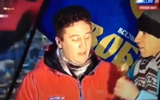 Un jurnalist rus primeste "Oscar" pentru minciuna in timpul protestelor din Kiev. VIDEO