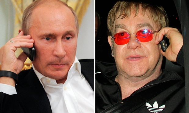 Putin va discuta problemele gay-lor cu Elton John. Presedintele rus l-a sunat dupa ce starul a fost victima unei farse