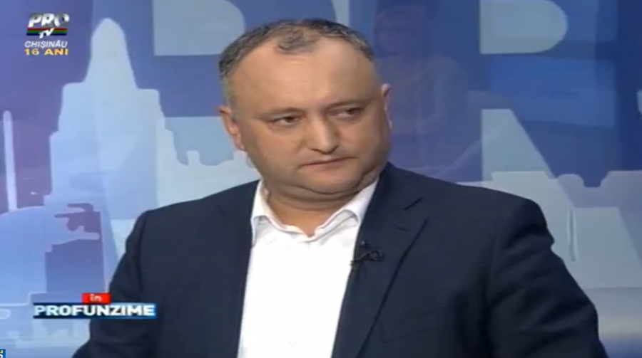 Igor Dodon In PROfunzime: "Filat vrea sa-l sperie pe Plahotniuc cu Platforma DA"