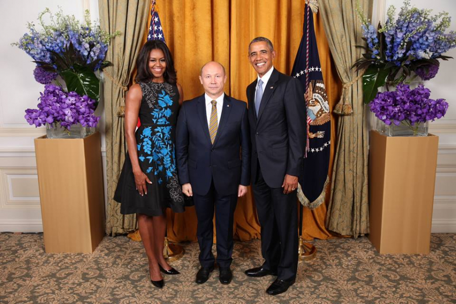 Premierul Strelet, alaturi de presedintele american Obama si prima doamna, la Adunarea Genera ONU de la New York - Galerie FOTO