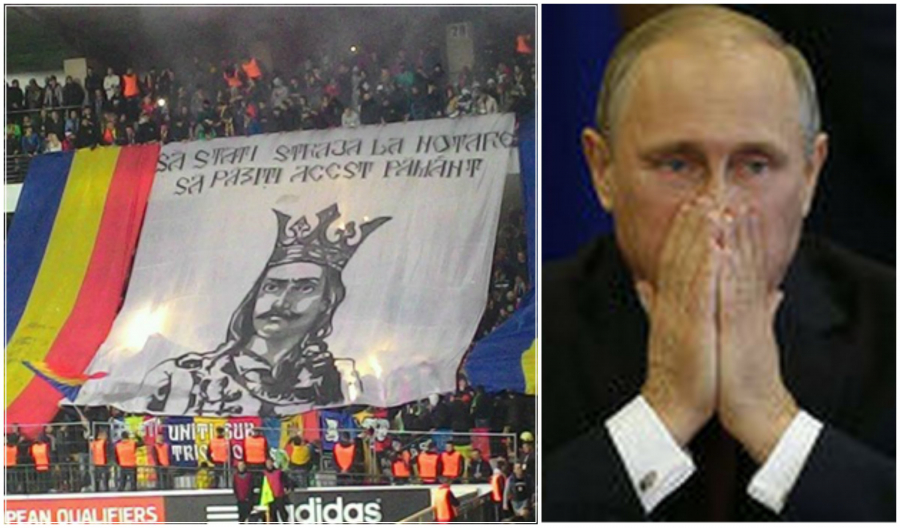 GALERIE FOTO: Mesajele pro-romanesti care au facut UEFA sa deschida o procedura disciplinara contra MOLDOVA