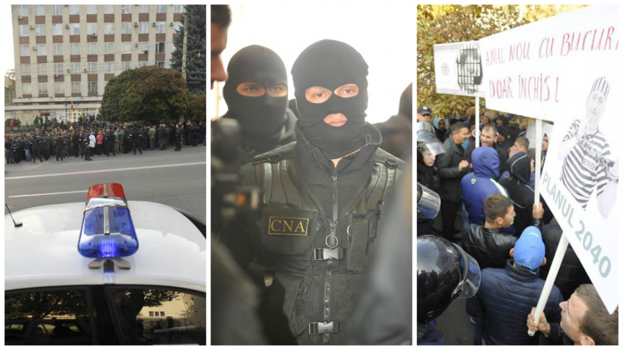 GALERIE FOTO - (Contra)Manifestatiile de la judecatoria Buiucani. Atmosfera din afara si din incinta institutiei, in poze sugestive
