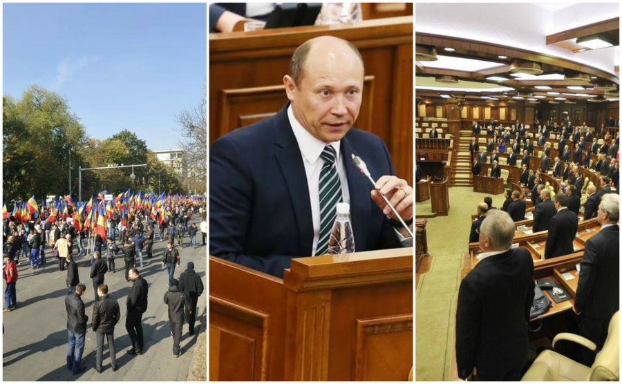 Experti: Moldova - pe marginea prapastiei. Ce vor face joi fractiunile parlamentare, protestatarii si premierul Strelet