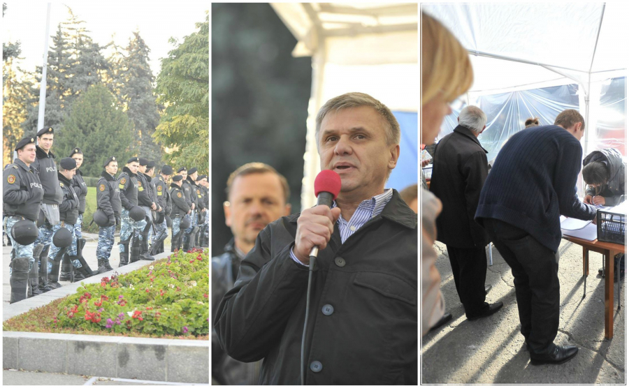 GALERIE FOTO - Aduna semnaturi pentru organizarea unui referendum pentru alegerea directa a presedintelui. Platforma DA vrea si reducerea numarului de deputati